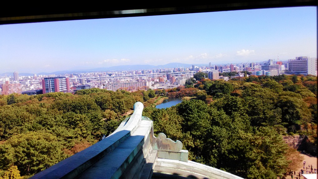 名古屋城天守閣最上階からの展望
