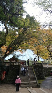 香嵐渓の香積寺に上がる階段