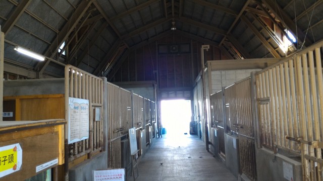 日本昭和村のふれあい牧場の「まきばのお家」