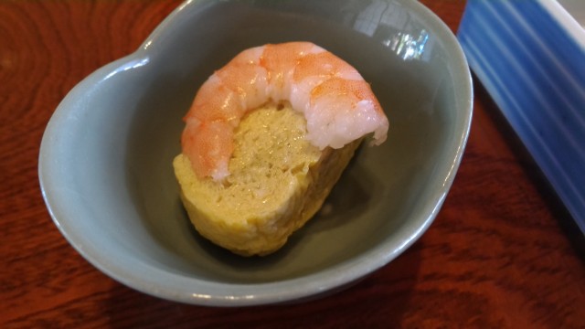 鯉料理「大黒屋」（三重県桑名市）ランチメニュー、季節の小鉢のひとつ