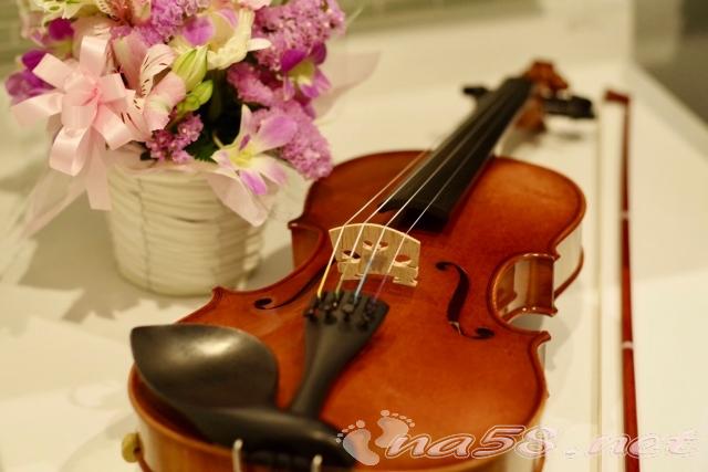 バイオリン　花