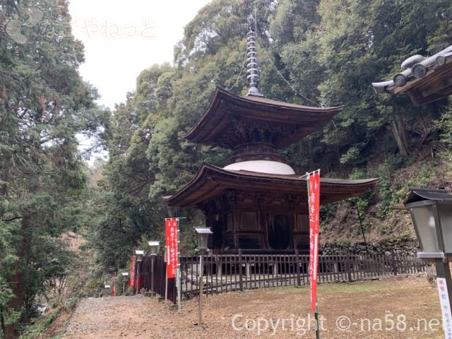 日龍峯寺、高澤観音、国指定重要文化財の「多宝塔」