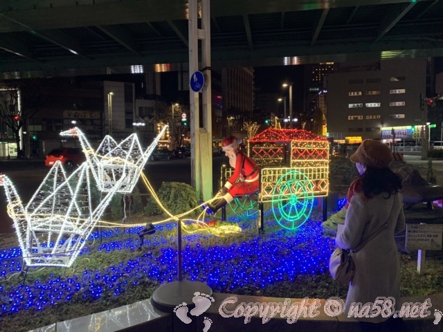 柳橋交差点のクリスマスイルミネーション