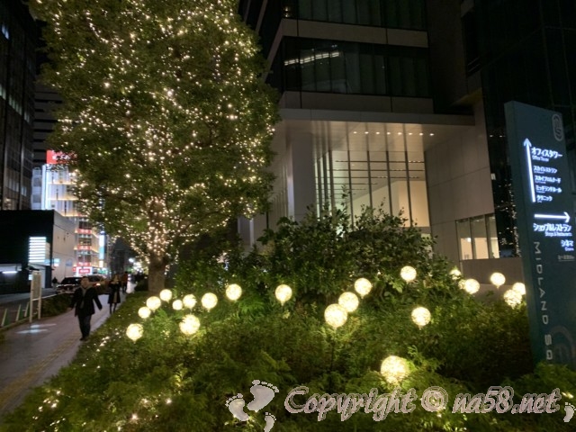 ミッドランドスクエアのクリスマスイルミネーション（名古屋駅前）