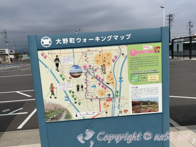 道の駅パレットピアおおの（岐阜県大野町）のウォーキングマップ