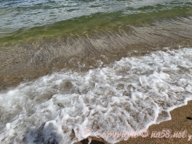 気比の松原（福井県敦賀市）気比の松原の海岸、波打ち際