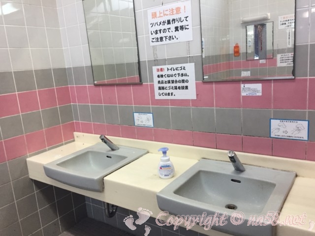 「道の駅くしもと橋杭岩」（和歌山県串本町）のトイレ　洗面所