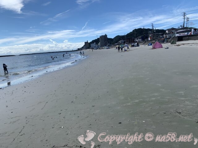 山海海水浴場（愛知県南知多町）海岸　砂浜