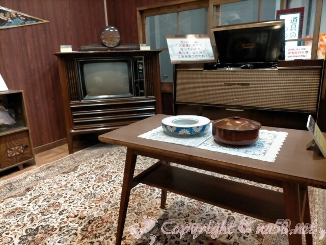 岐阜市歴史博物館　企画展　ちょっと昔の道具たち　テレビのある洋室