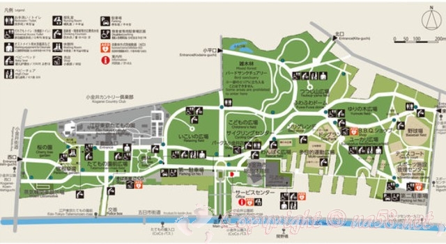小金井公園　地図　マップ
