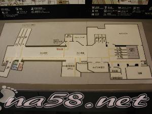 松本駅構内の案内図