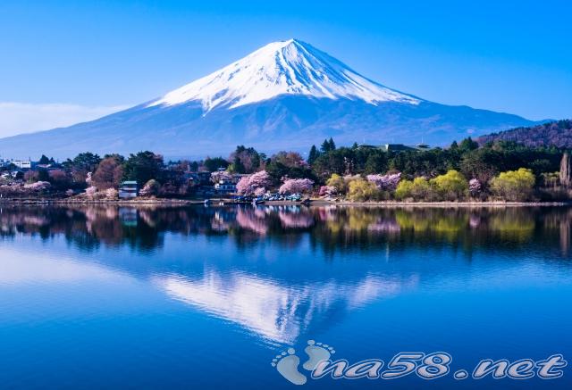 奥河口湖から逆さ富士