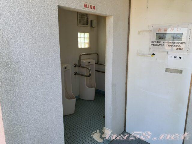 道の駅あかばねロコステーション　奥の海岸沿いの駐車場　トイレ